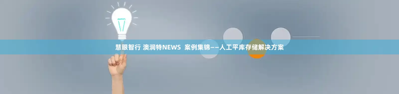 慧眼智行 澳润特NEWS  案例集锦——人工平库存储解决方案